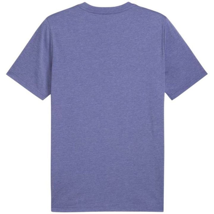 Vyriški marškinėliai su medvilne Puma ESS No.1 Logo, violetiniai