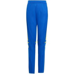 Vaikiškos sportinės kelnės adidas Squadra 25, mėlynos ir geltonos