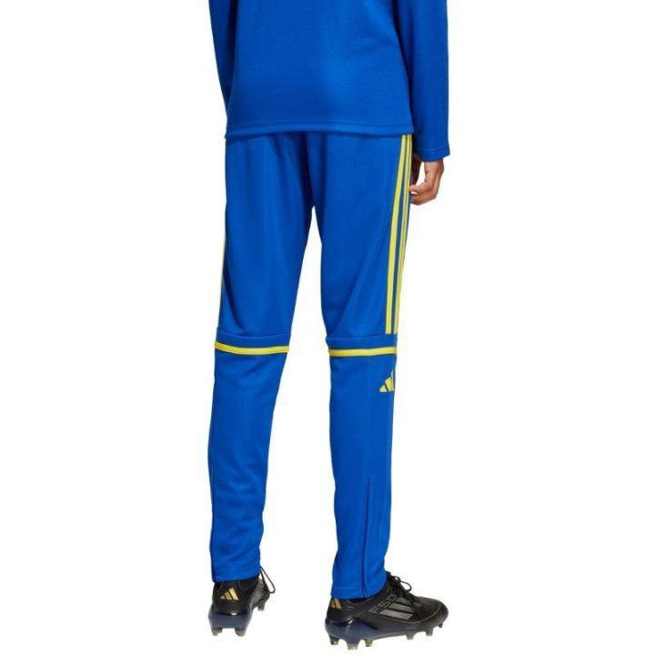 Vaikiškos sportinės kelnės adidas Squadra 25, mėlynos ir geltonos
