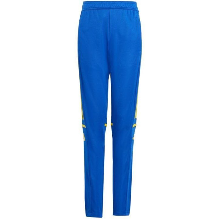 Vaikiškos sportinės kelnės adidas Squadra 25, mėlynos ir geltonos