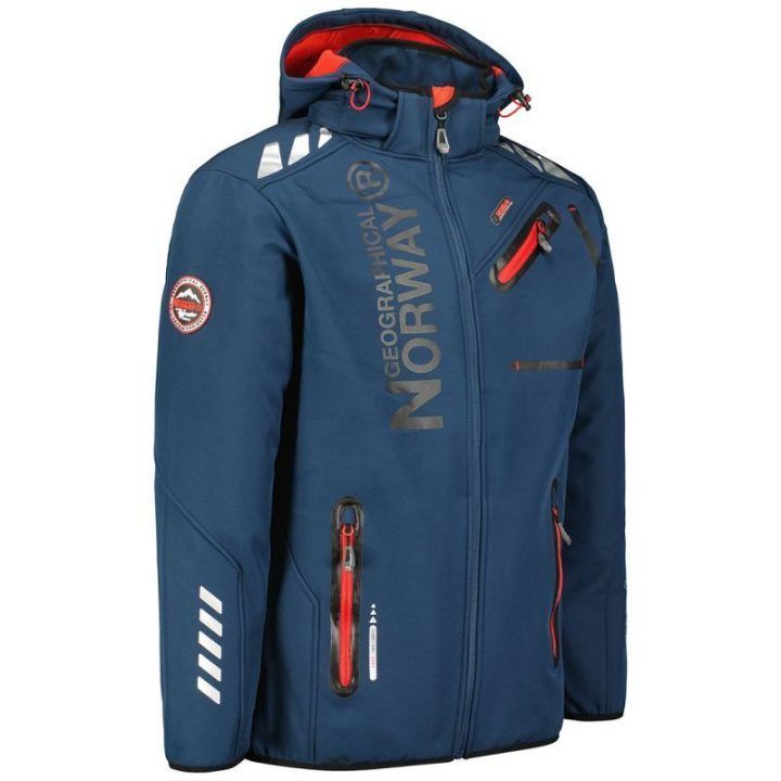 Vyriška softshell striukė Geographical Norway, tamsiai mėlyna ir raudona