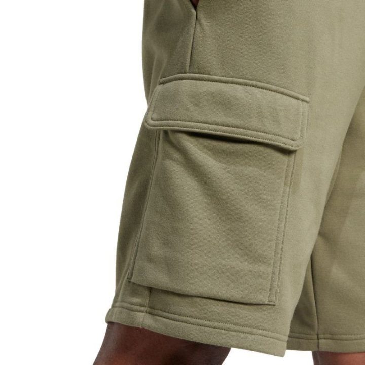 Vyriški medvilniniai kargo šortai adidas Essentials Feel Cozy, žali