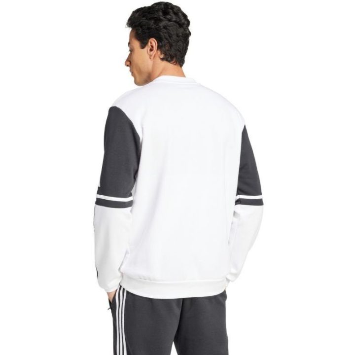 Vyriškas medvilninis džemperis adidas Squadra 25, baltas ir juodas