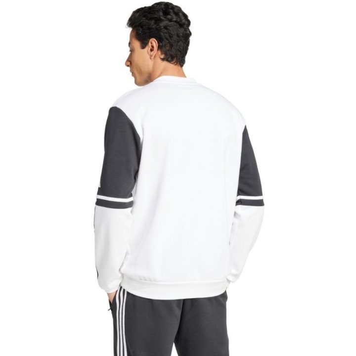 Vyriškas medvilninis džemperis adidas Squadra 25, baltas ir juodas