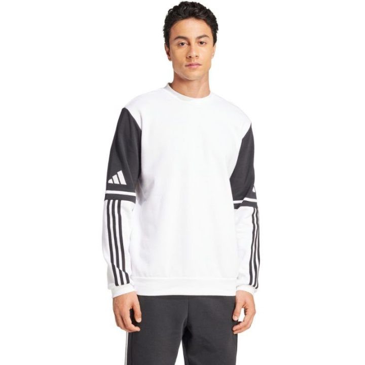 Vyriškas medvilninis džemperis adidas Squadra 25, baltas ir juodas