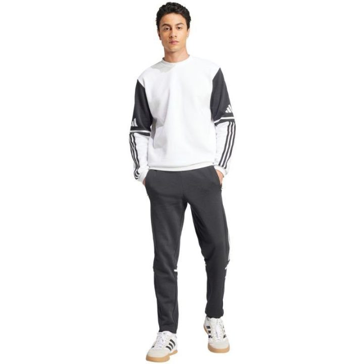 Vyriškas medvilninis džemperis adidas Squadra 25, baltas ir juodas