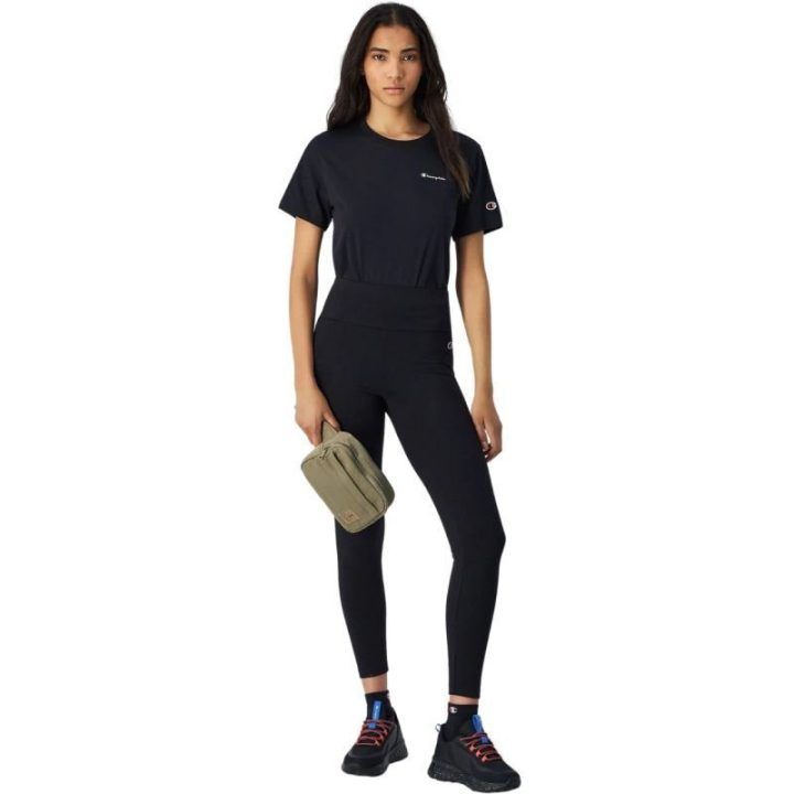 Moteriškos 7/8 ilgio tamprės Champion Crop Leggings, juodos