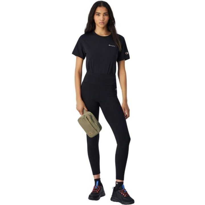 Moteriškos 7/8 ilgio tamprės Champion Crop Leggings, juodos