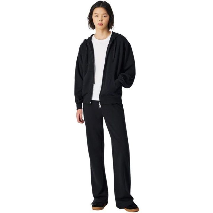 Moteriškas džemperis su viso ilgio užtrauktuku Champion, juodas