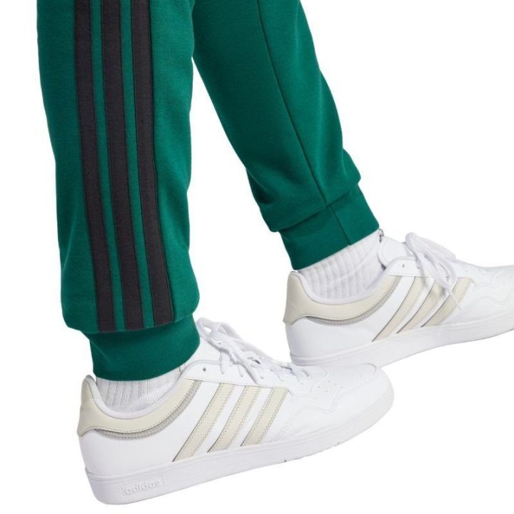 Vyriškos sportinės kelnės adidas Essential 3-Stripes, žalios