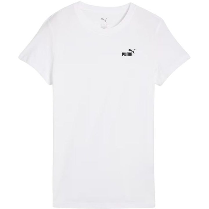 Moteriški medvilniniai marškinėliai Puma ESS Small No.1 Logo, balti