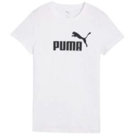 Moteriški medvilniniai marškinėliai Puma ESS No.1 Logo, balti