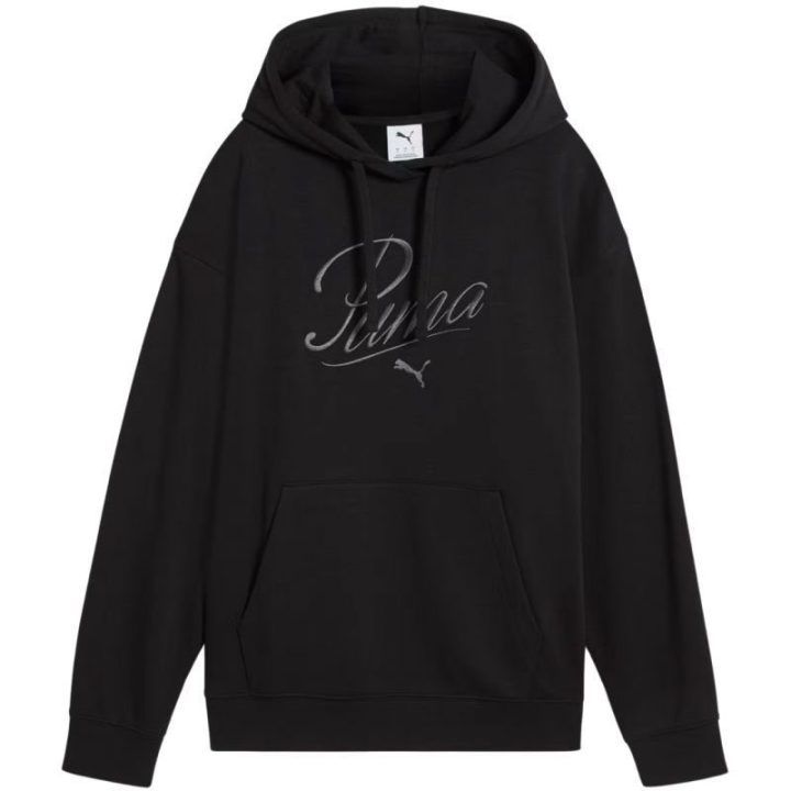 Moteriškas džemperis su kengūros kišene Puma Ess Script Comfort, juodas