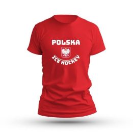Vaikiški marškinėliai su „Polska Ice Hockey“ užrašu