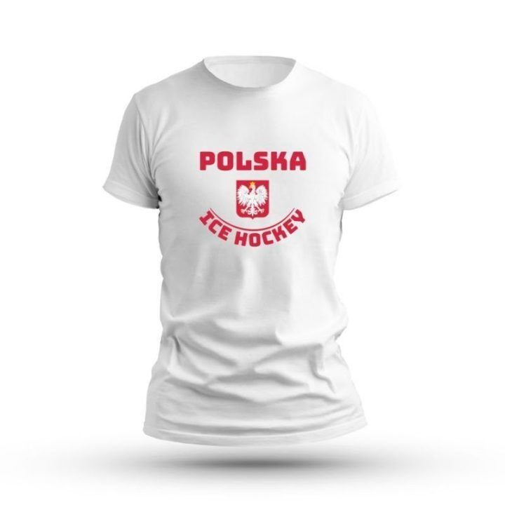 Vaikiški marškinėliai su „Polska Ice Hockey“ užrašu