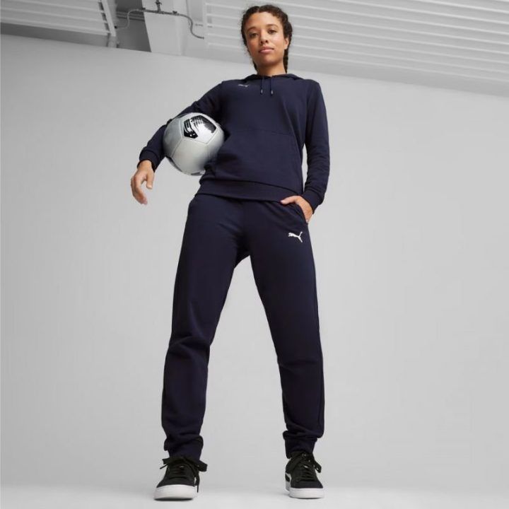 Moteriškos sportinės kelnės Puma Team Goal Casuals, tamsiai mėlynos