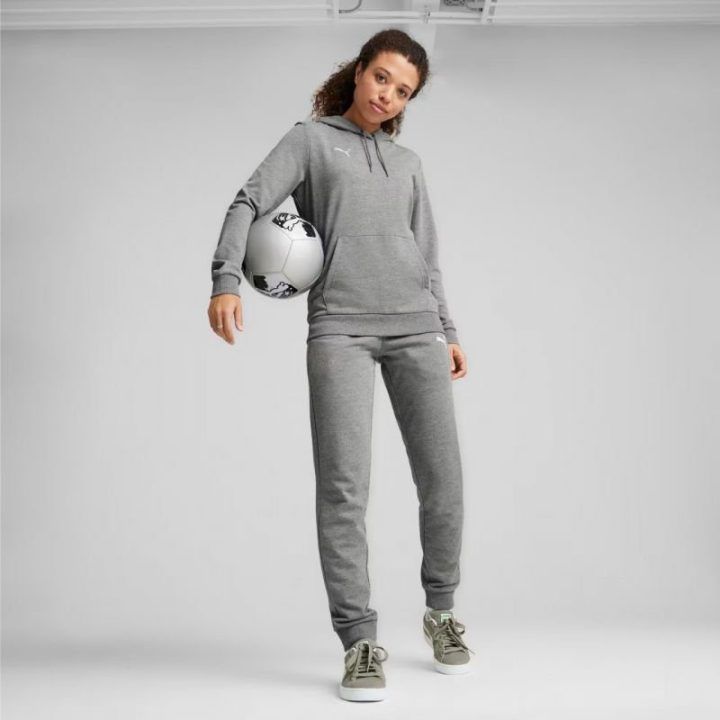Moteriškos sportinės kelnės Puma Team Goal Casuals, pilkos