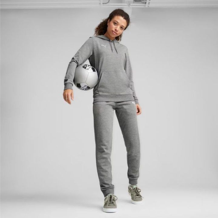 Moteriškos sportinės kelnės Puma Team Goal Casuals, pilkos