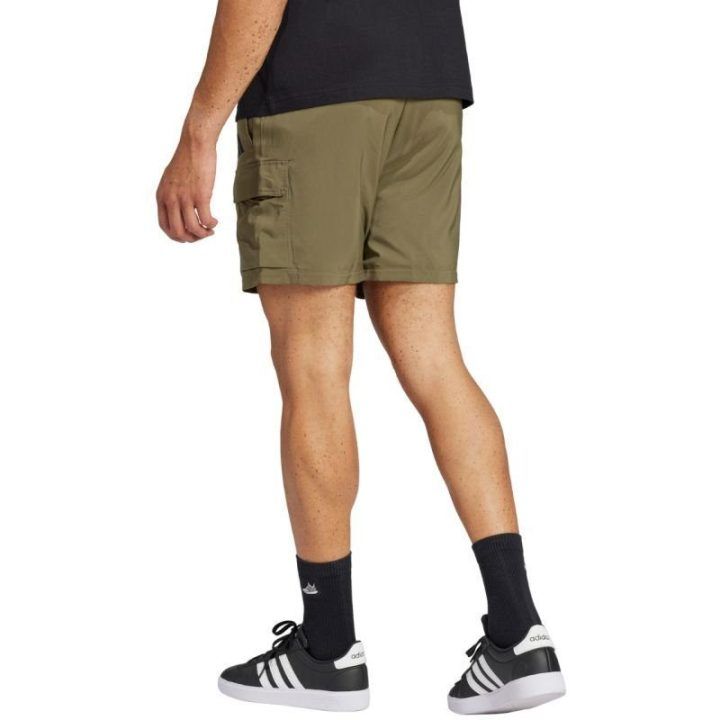 Vyriški kargo šortai adidas Essentials, alyvuogių