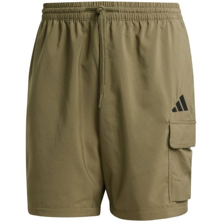 Vyriški kargo šortai adidas Essentials, alyvuogių