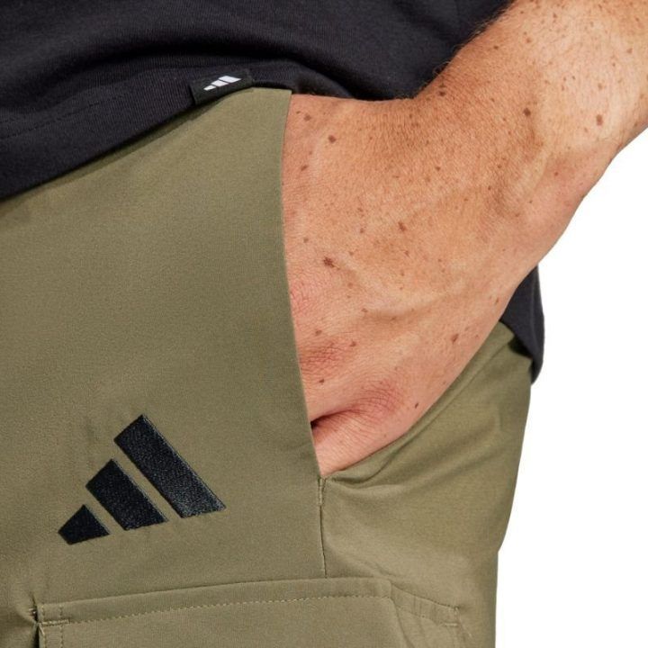 Vyriški kargo šortai adidas Essentials, alyvuogių