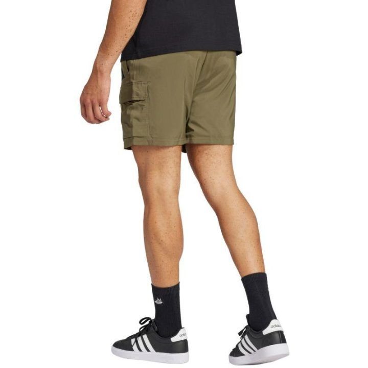 Vyriški kargo šortai adidas Essentials, alyvuogių