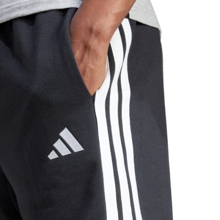Vyriški medvilniniai šortai adidas Essential 3-Stripes, juodi