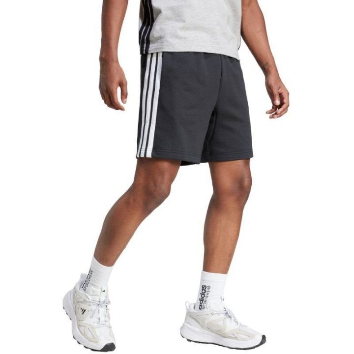 Vyriški medvilniniai šortai adidas Essential 3-Stripes, juodi