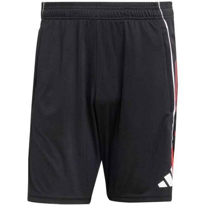 Vyriški treniruočių šortai adidas Tiro 25, juodi ir raudoni