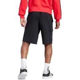 Vyriški medvilniniai kargo šortai adidas Essentials, juodi