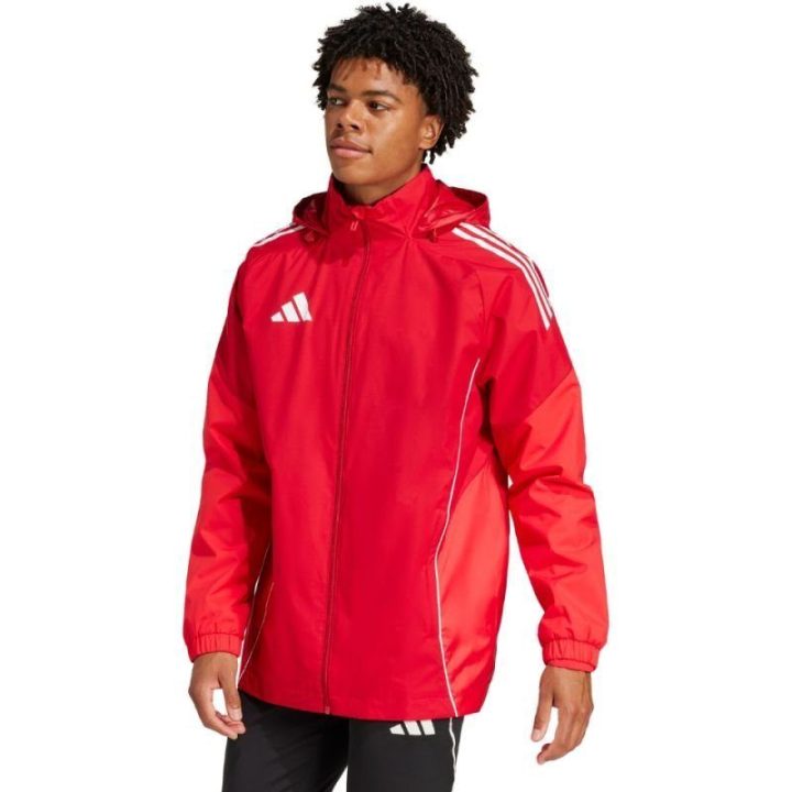 Vyriška striukė adidas Tiro 25 Competition All-Weather, raudona
