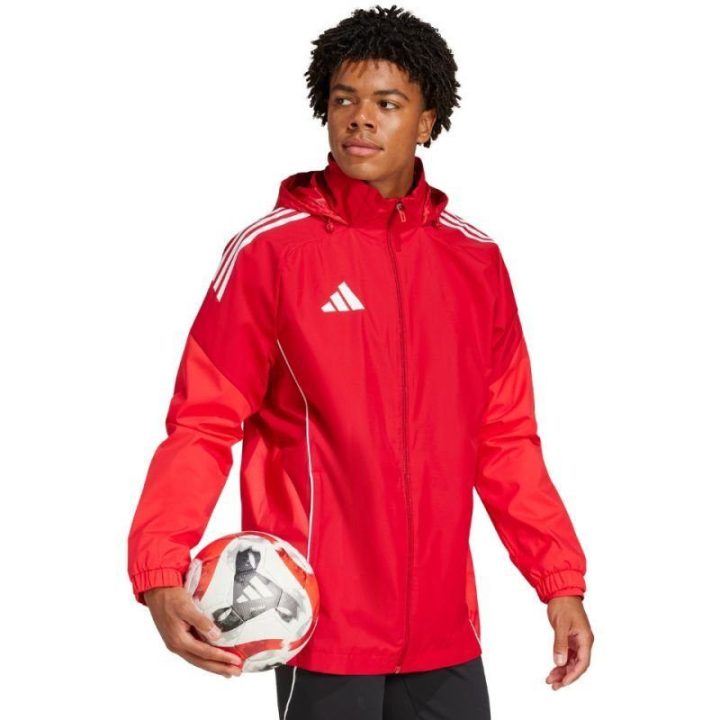 Vyriška striukė adidas Tiro 25 Competition All-Weather, raudona
