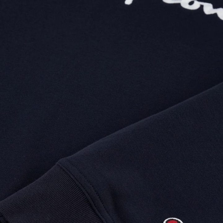 Vyriškas medvilninis džemperis Champion Crewneck, tamsiai mėlynas