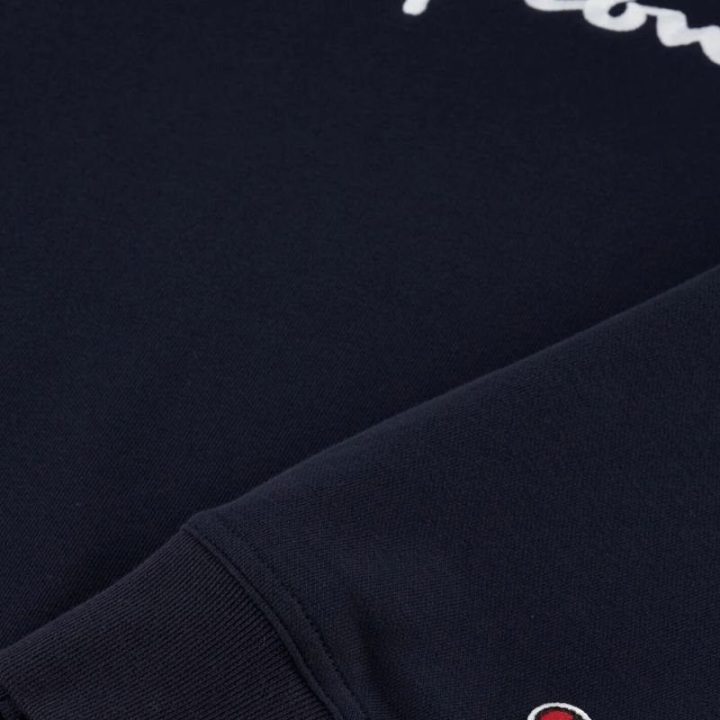 Vyriškas medvilninis džemperis Champion Crewneck, tamsiai mėlynas
