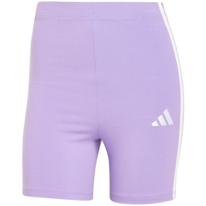 Moteriški šortai aukštu liemeniu adidas Essentials, violetiniai