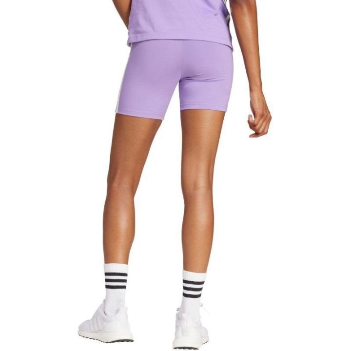 Moteriški šortai aukštu liemeniu adidas Essentials, violetiniai