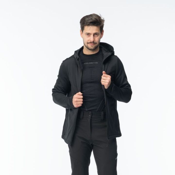 Vyriška softshell striukė su reguliuojamu gobtuvu Iguana Rocher