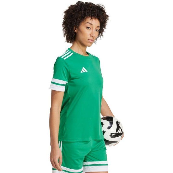 Moteriški prigludusio kirpimo marškinėliai adidas Squadra 25, žali