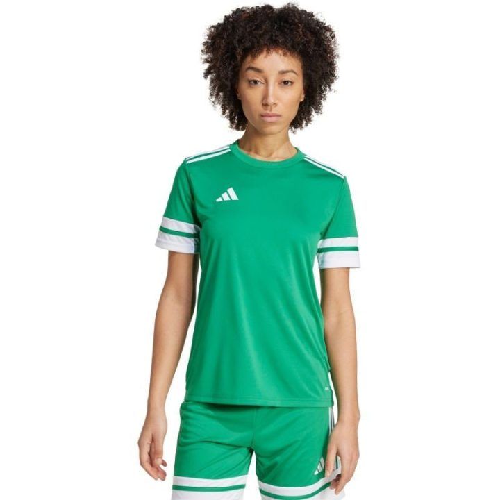 Moteriški prigludusio kirpimo marškinėliai adidas Squadra 25, žali