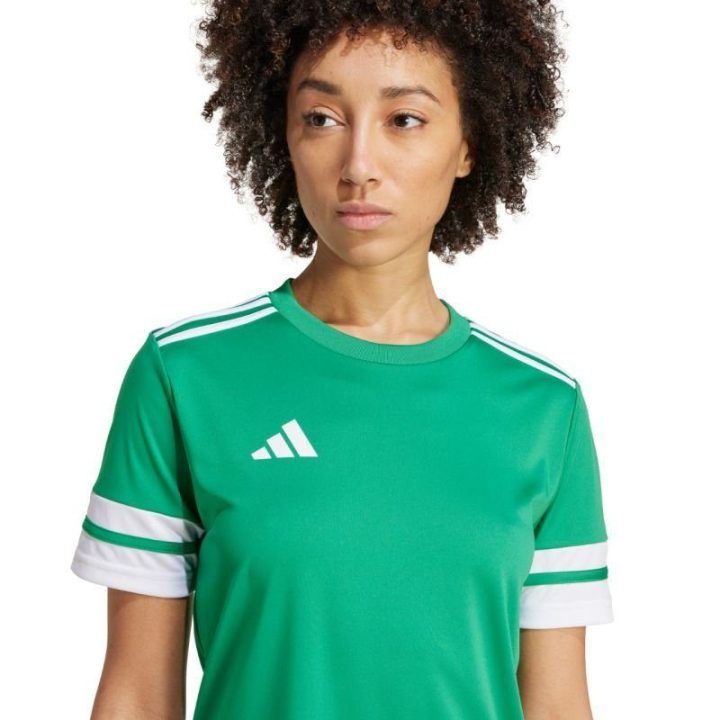 Moteriški prigludusio kirpimo marškinėliai adidas Squadra 25, žali