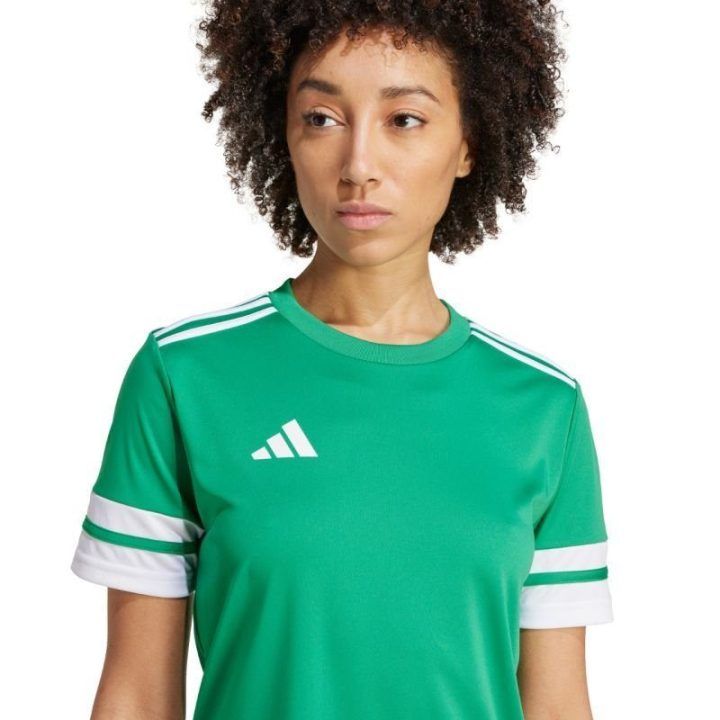 Moteriški prigludusio kirpimo marškinėliai adidas Squadra 25, žali