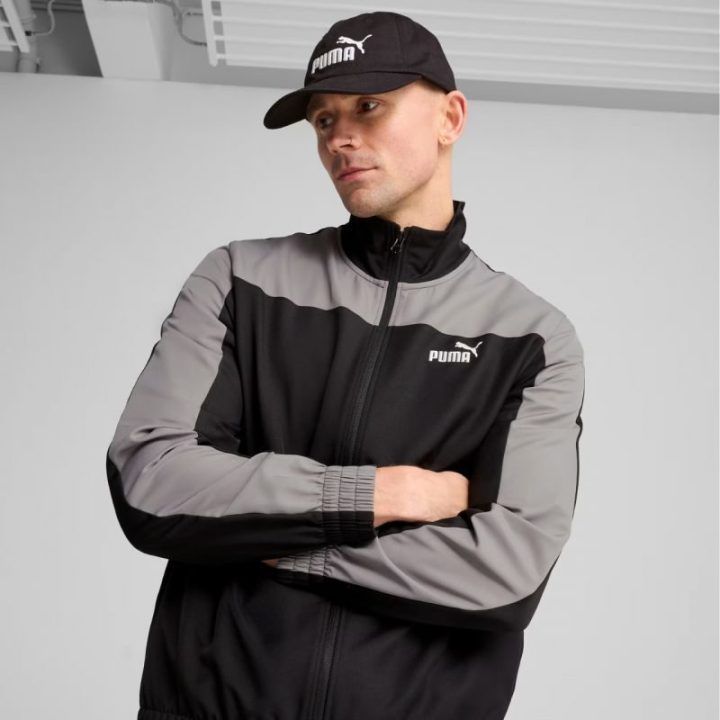 Medvilninė kepurė su snapeliu Puma Ess No.1 Logo, juoda