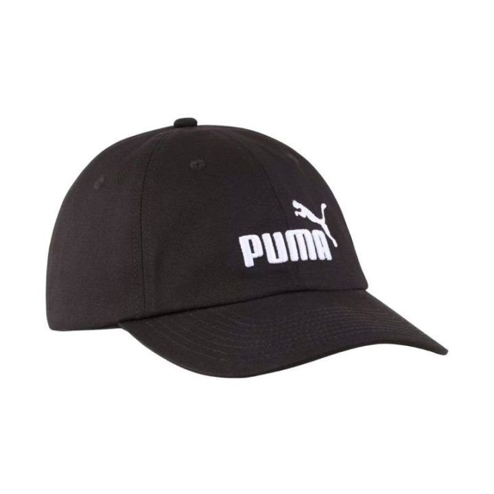 Medvilninė kepurė su snapeliu Puma Ess No.1 Logo, juoda