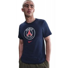 Vyriški marškinėliai trumpomis rankovėmis Nike PSG Crest, tamsiai mėlyni
