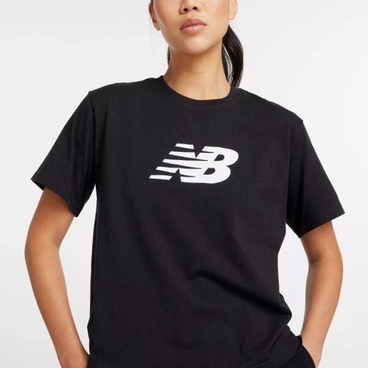 Moteriški laisvo kirpimo medvilniniai marškinėliai New Balance