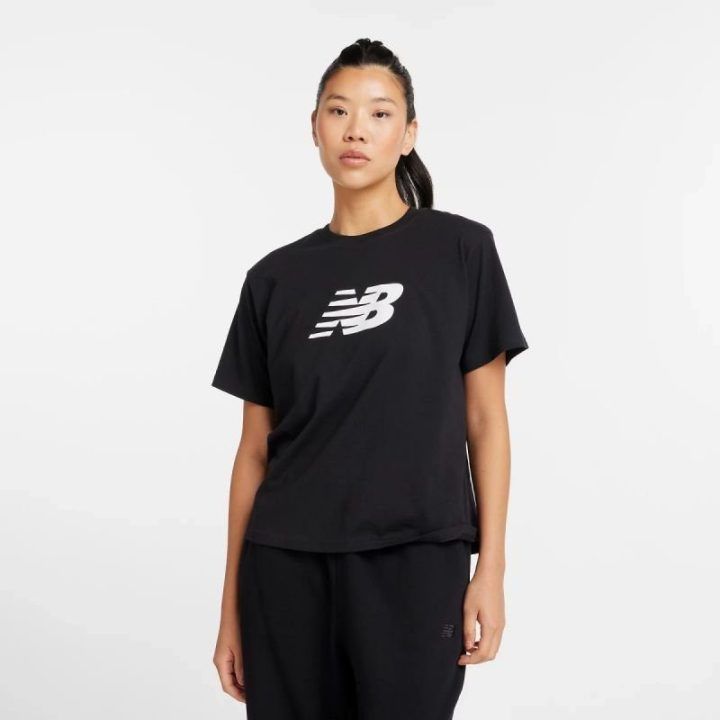 Moteriški laisvo kirpimo medvilniniai marškinėliai New Balance
