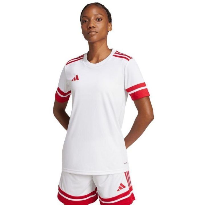 Moteriški prigludusio kirpimo marškinėliai adidas Squadra 25, balti