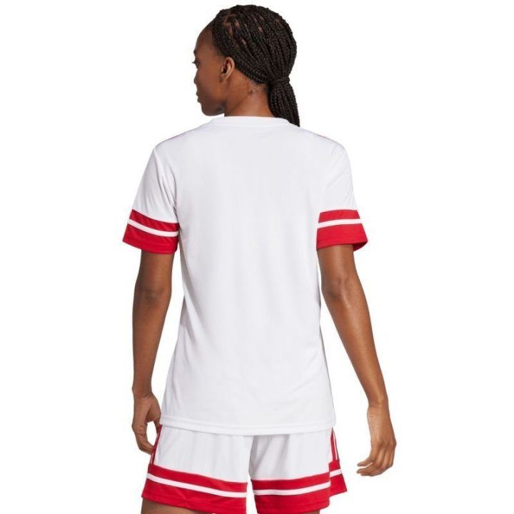 Moteriški prigludusio kirpimo marškinėliai adidas Squadra 25, balti