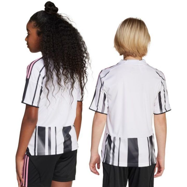 Vaikiški namų marškinėliai adidas Juventus 25/26, balti ir juodi