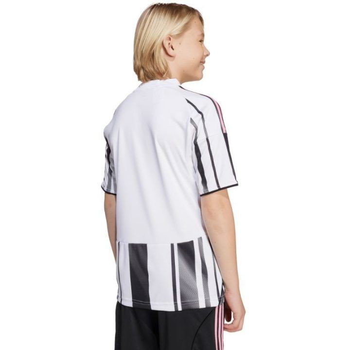 Vaikiški namų marškinėliai adidas Juventus 25/26, balti ir juodi